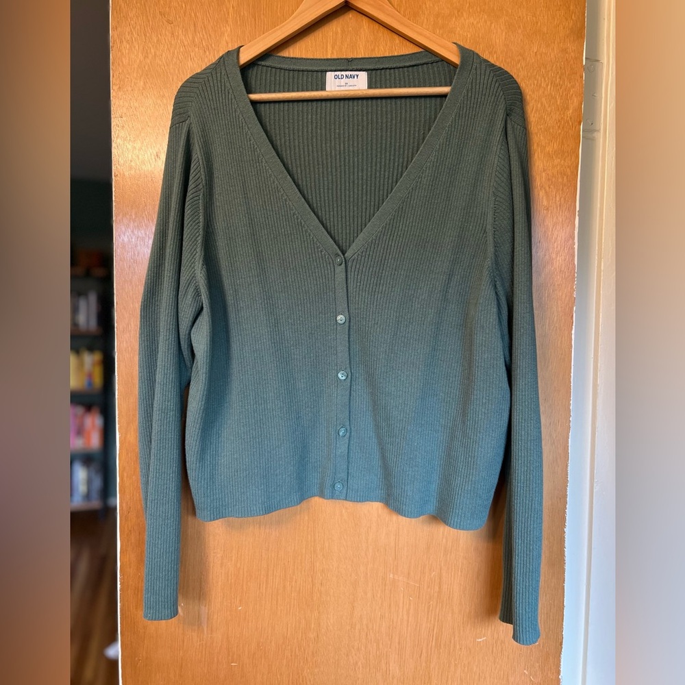 Old Navy Green Cardigan